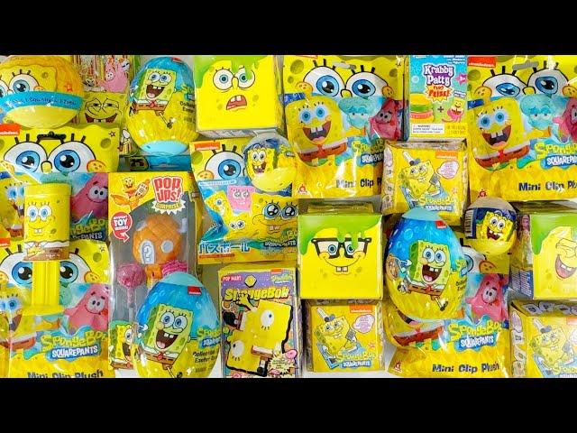 ASMR 40 Minutes SPONGEBOB SquarePants Mega Collection Mystery Unboxing Toy Surprise!! No Talking