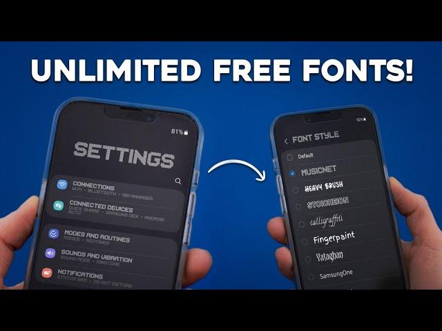 Easily install ANY FONT for FREE on your Android phone! (NO ROOT)