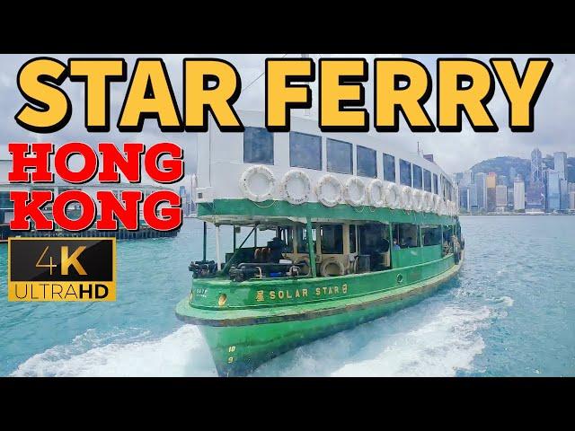 Hong Kong Star Ferry Ride 4K - Full Ride Crossing The Harbour 50 Places Of A Life Time