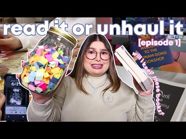 read it or unhaul it 🫵 a quest to finish all 230+ of my unread books!