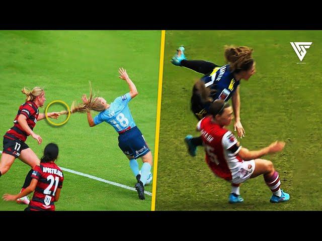 Red Cards & Nasty Play Moments In Women's Football