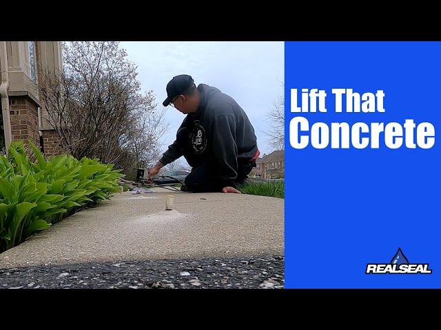 Concrete Lifting & Leveling Timelapse