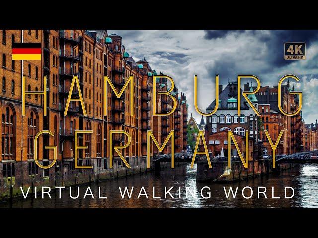 HAMBURG. GERMANY - Center walking streets by Virtual Walking World (ASMR)