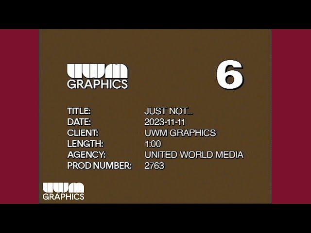 UWM Graphics broadcast slate countdown