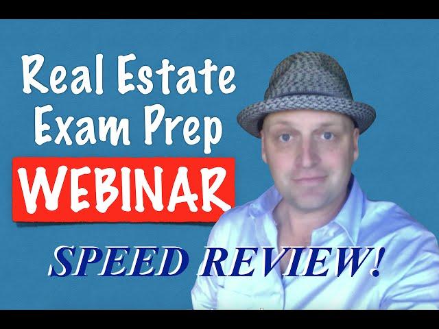 1 Hour Real Estate Exam Review with Irene