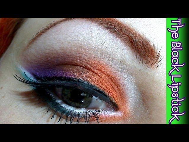 Makeup tutorial trucco Arancio e viola!