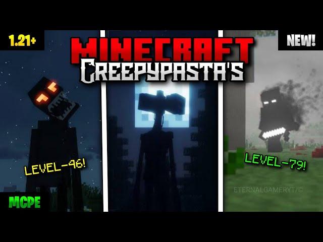  30+ Best *CREEPYPASTA'S* Mods/Addon For MCPE 1.21+ || Minecraft Creepypasta addon 1.21+ 