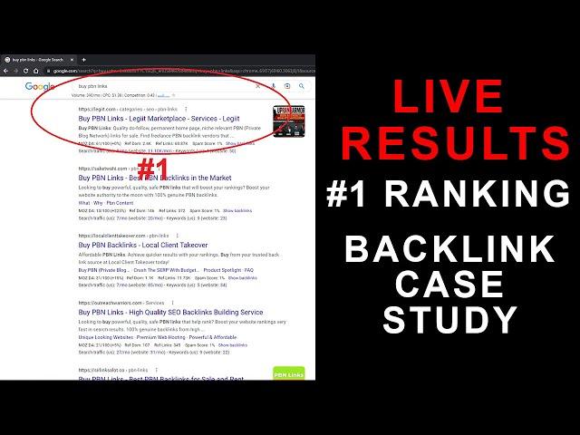 Backlinks Case Study | Rank #1 With This Link (Link Building Case Study)