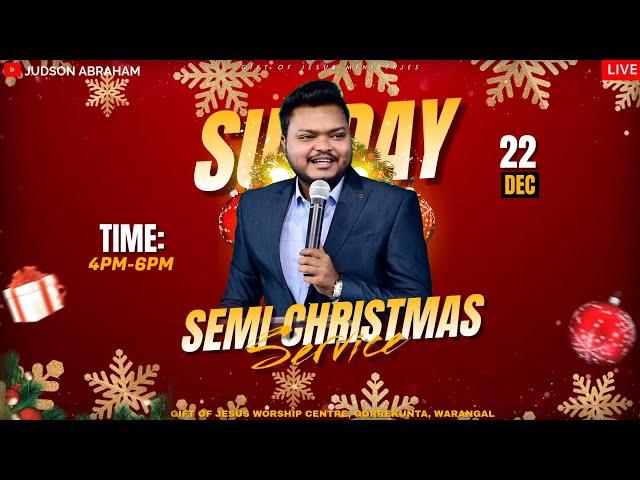  Semi-Christmas Service live ⭐️  || December 22nd - 2024 || Samson Judson Live