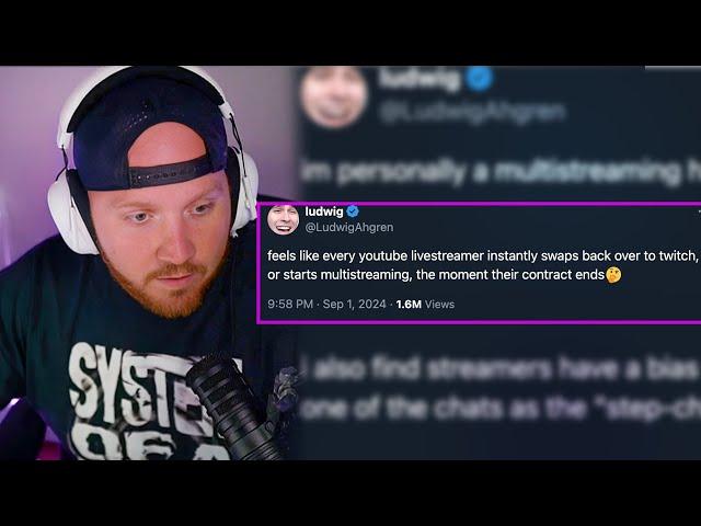 Ludwig Criticises Multi-Streaming after TimTheTatMan Returns To Twitch