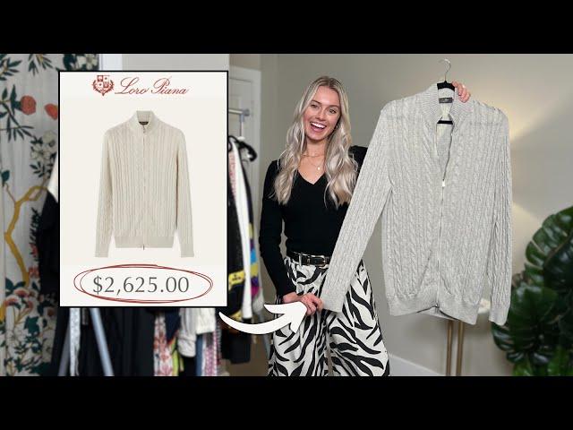 My Most INSANE Thrift Haul Ever | $2,500 Designer Sweater + 30 Amazing Finds