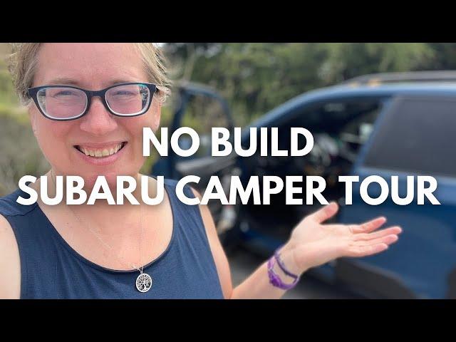 Subaru Forester No-Build Car Camper Tour || Living in Car Full-Time