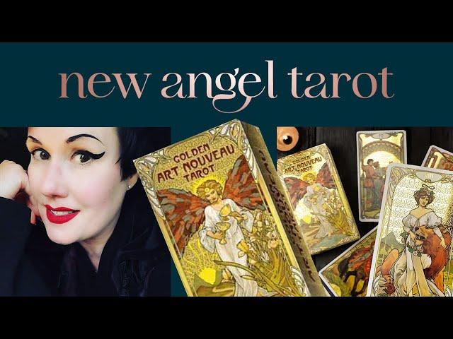 Golden Art Nouveau Tarot - Full Flip Through Unboxing Review