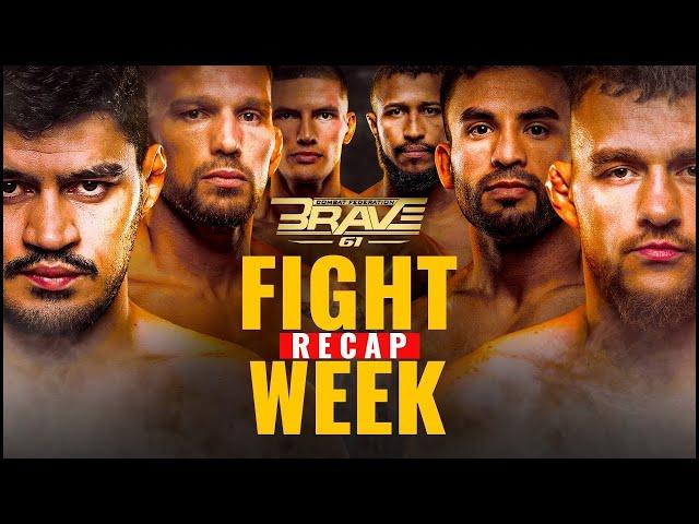 FIGHT WEEK RECAP | BRAVE CF 61 | GERMANY | FULL MMA EVENT RELIVE!