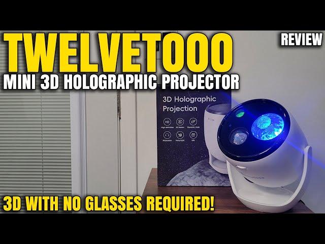 3D With No Glasses Required! | Twelvetooo Mini 3D Holographic Projector Review