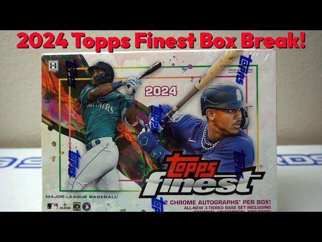 2024 Topps Finest Box Break: SWEET Box! Nice PURPLE /125 RC Auto & FINEST ROOKIES RC /75 GREEN!