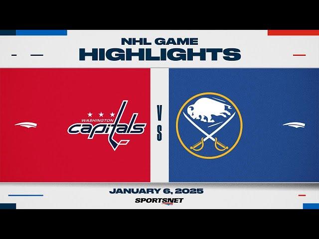 NHL Highlights | Sabres vs. Capitals - January 6, 2025