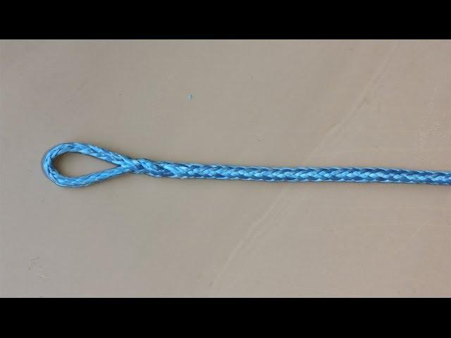 Brummel lock-splice single braided Dyneema