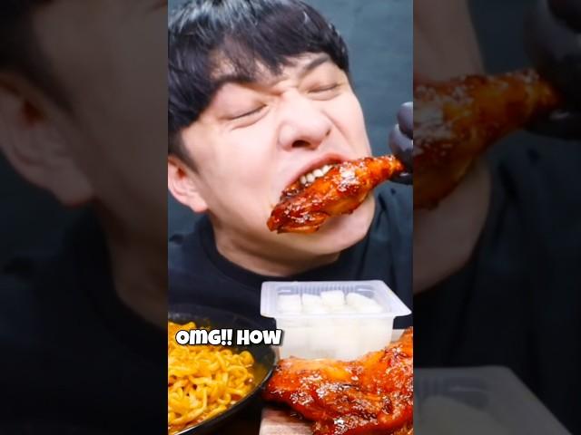 MUKBANG BIG BITES " KOREAN SPICY CHICKEN" 