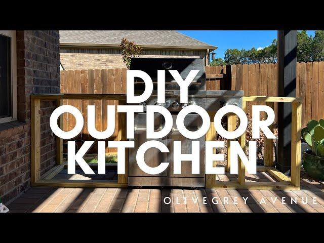 Framing our OUTDOOR KITCHEN with WOOD