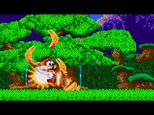 Bubsy In Claws Encounters of the Furred Kind (Genesis) - Gameplay