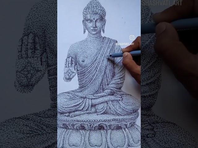 buddha stepping artwork #drawing #art #stepping #buddha