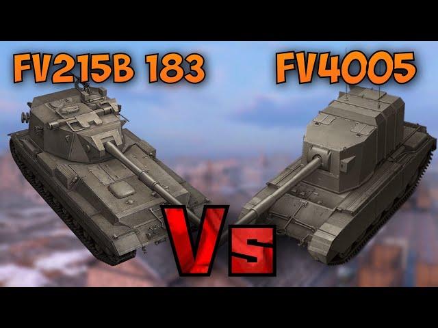 НА ЗАБИВ#26 | Какая БАБАХА лучше | FV215b 183 или FV4005 | WoT Blitz | Zlobina Liza