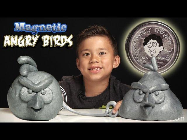 Magnetic ANGRY BIRDS! Crazy Aaron's MAGNETIC THINKING PUTTY from Vat19!