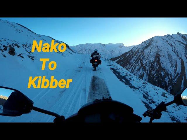 Winter Spiti Ride - Solo | Nako to kaza & kibber | World's highest village