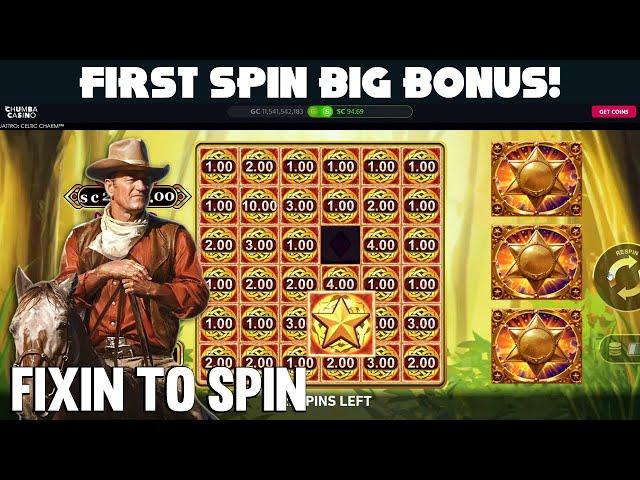 First Spin BIG BONUS! **NEW** JOHN WAYNE 10K WAYS on Chumba Casino