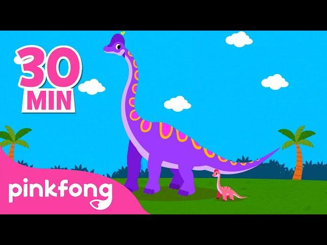 Brachiosaurus dan dinosaurus lain-lain | Lagu & Kartun Dinosaurus | Lagu Anak | Pinkfong Baby Shark