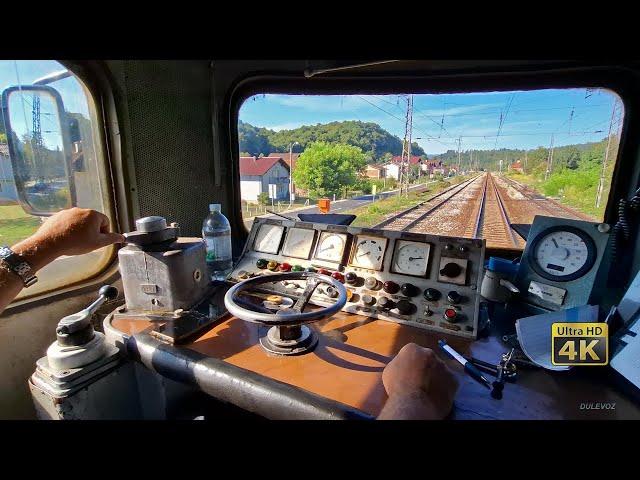 Locomotive ASEA ŽRS class 441 - driving the train - train driver view [4K]