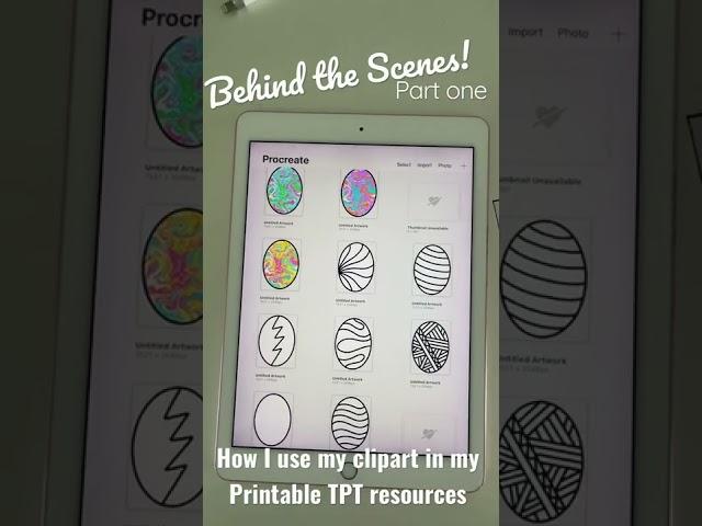 How I use clipart in my TPT printable resources (behind the scenes)