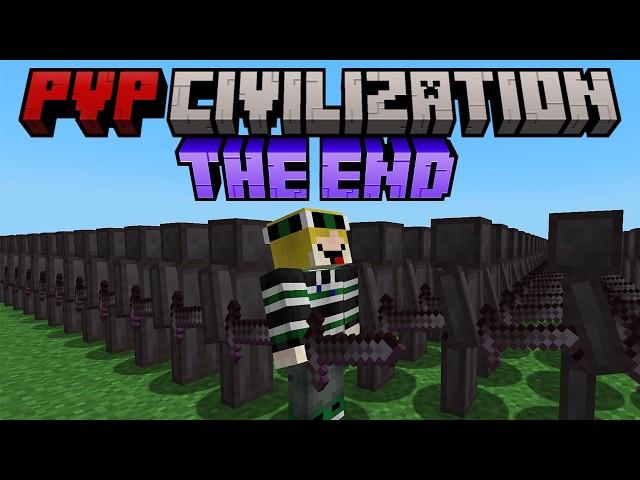 Minecraft but I ESCAPE from PVP CIVILIZATION