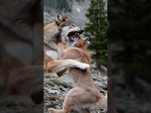 Wolf vs Lynx: #animals #wildanimals #animallife #wildlife #wildrift #nature #wolf #cat #animalvideos