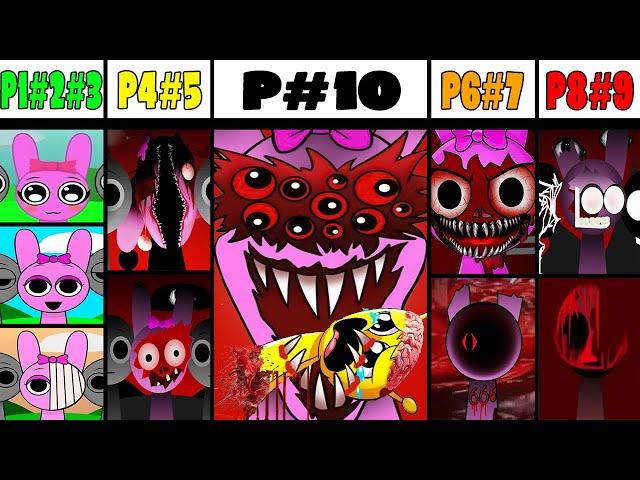 Phase 1 VS Phase 2 VS Phase 3 VS Phase 4 VS Phases 6-10 in Incredibox Sprunki versions + NEW SOUND