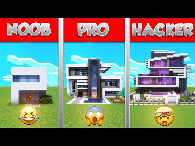 Minecraft NOOB vs HACKER: I CHEATED in a Build Challenge!