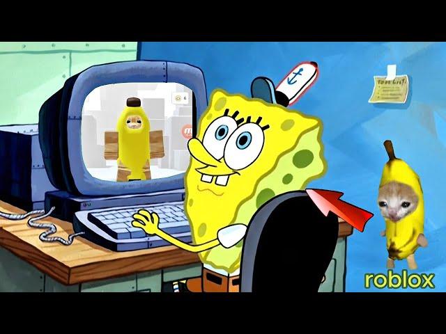 How to make Banana cat in Roblox by Spongebob 