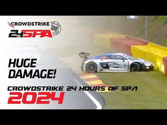 Big Damage After Safety Car | Crowdstrike 24 Hours of Spa | Fanatec GT Europe 2024