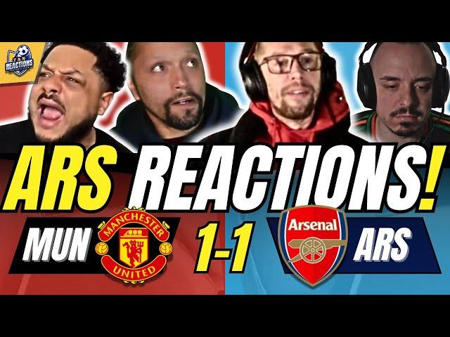 ARSENAL FANS DISGUSTED REACTIONS TO MAN UTD 1-1 ARSENAL | PREMIER LEAGUE FAN REACTIONS