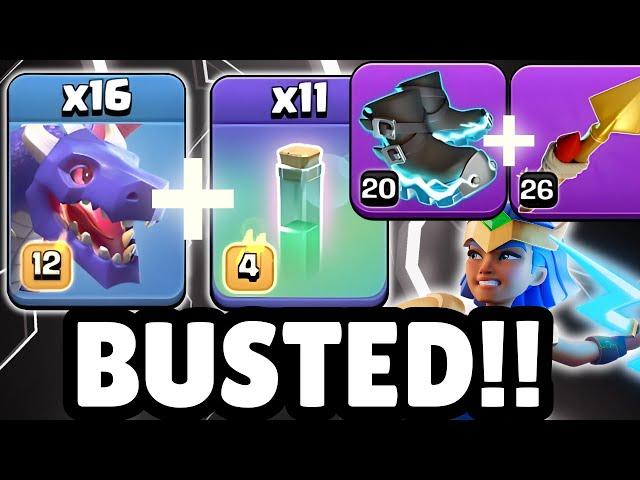 ALL DRAGONS + 11 INVIS = GAME-BREAKING ARMY! Clash of Clans