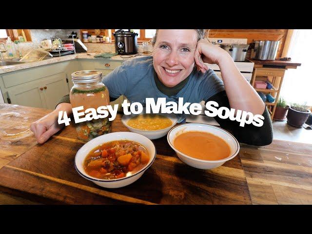 FOUR Easy to Make, Cozy Soup Recipes | So Delicious!