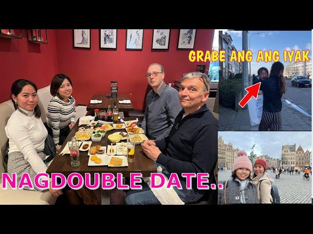 NAGDOUBLE DATE|Grabe ang iyak ni ace gustong sumama| PINAY BELGIAN LIFE 