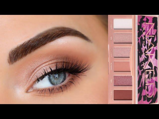 Neutral Eyeshadow Tutorial for Beginners | Using Only 3 Brushes! | Urban Decay Naked Sin Palette