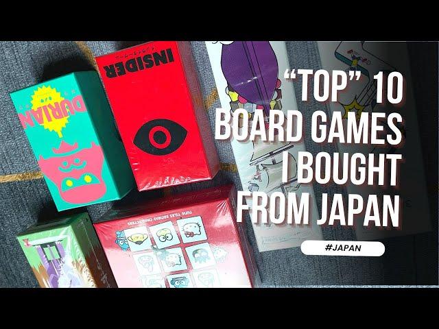 Top 10 Japanese Board Games to buy from Japan & where to buy them!