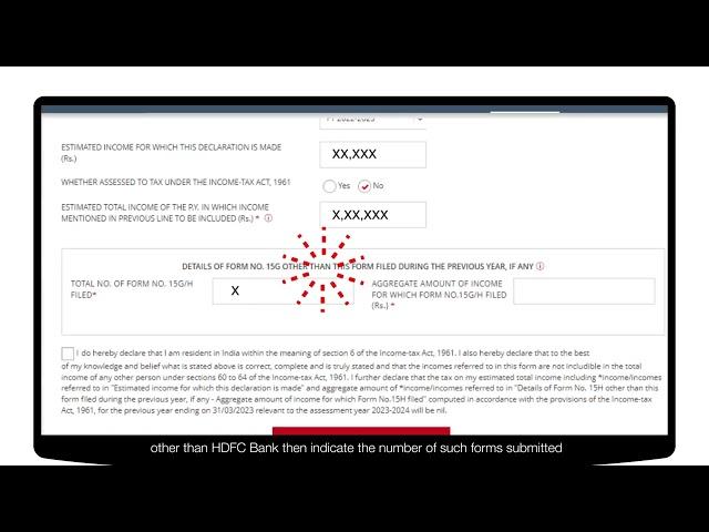 Submission of Form 15 G/H - Depositor Portal