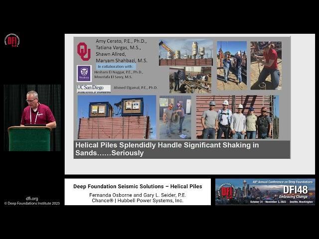 DFI48 MSSP Expo: Hubbell Power Systems, Inc. | Chance - Deep Foundation Seismic Solutions...