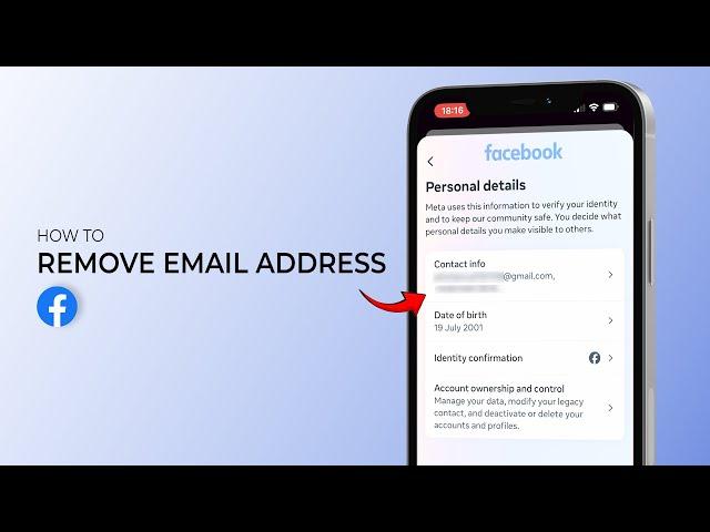 How to Remove Email Address on Facebook?