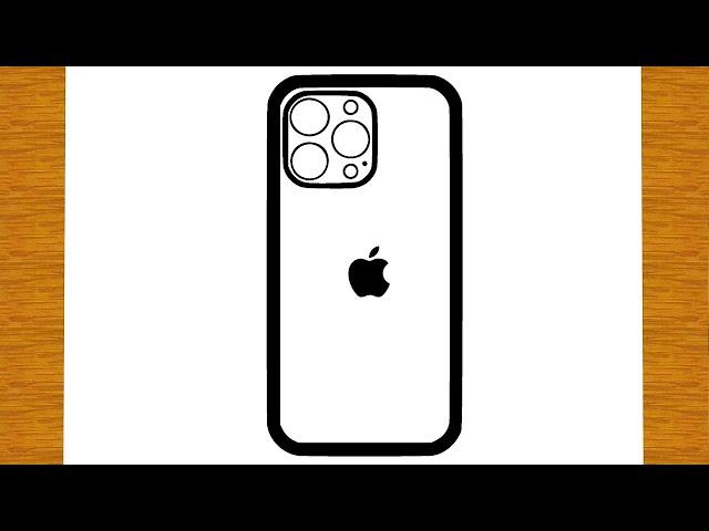 HOW TO DRAW AN IPHONE | Easy drawings