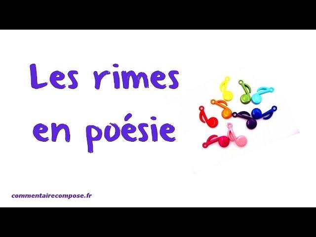 Les rimes en vidéo : petit cours rapide en vidéo